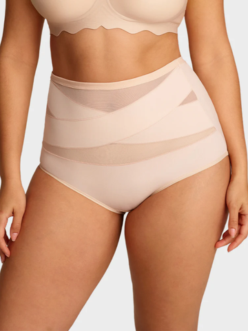 Kit: Calcinha Modeladora Cintura Alta Reforçada 100% Algodão