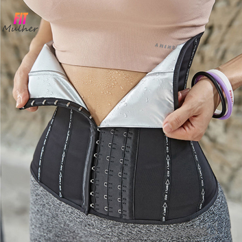 Cinta Modeladora Efeito Sauna -  FIT MULHER Modela Cintura, Queima Calorias, Barbatanas de Aço