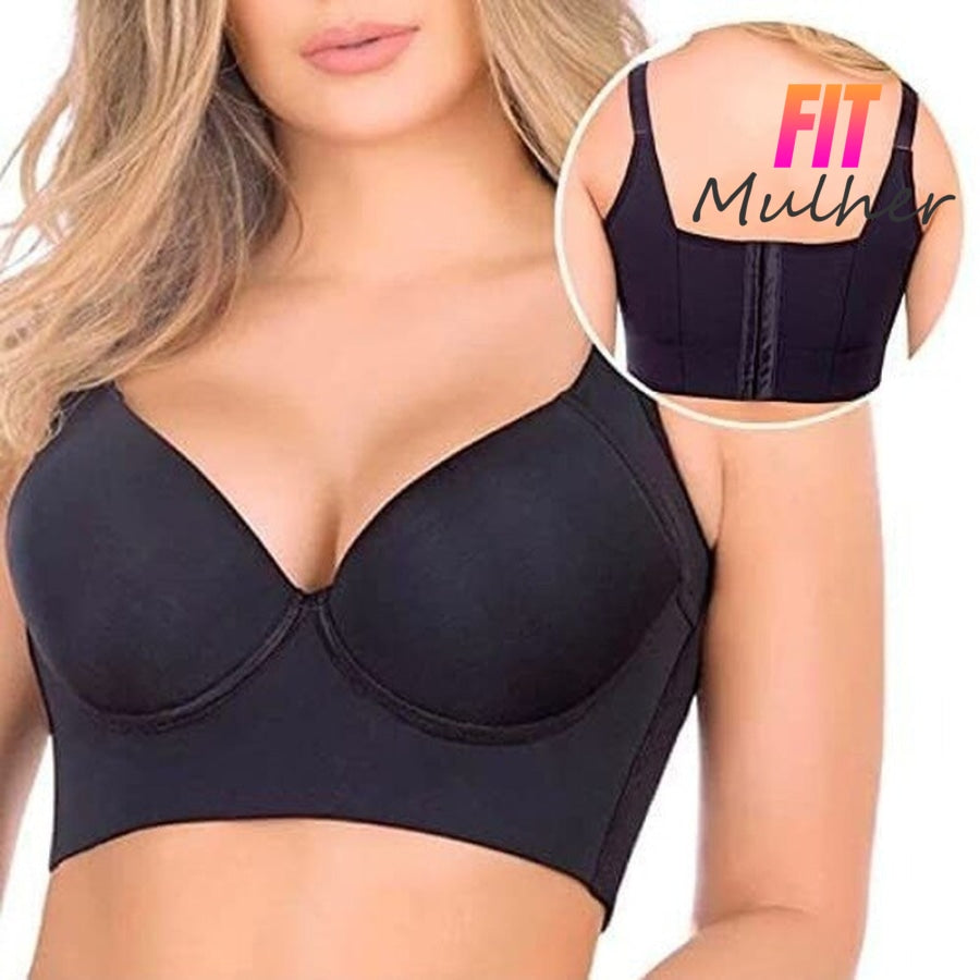 Liquidação Relâmpago (Último Dia ) - Sutiã 5D Push Up Esconde Gorduras Costas Embaixo Do Braço